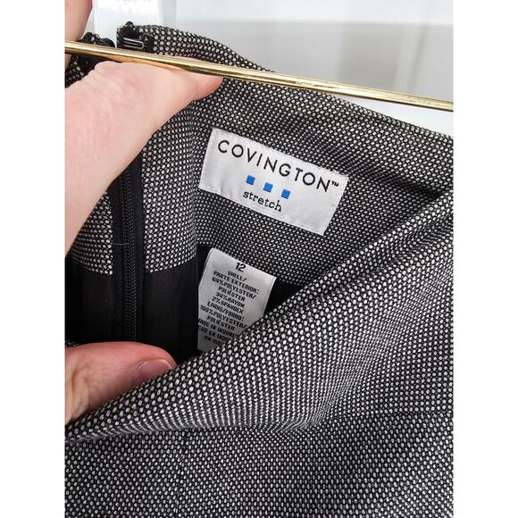 Covington Women's Multicolored Polyester Blend Stretch Maxi Skirt Size 12 - Picture 3 of 4